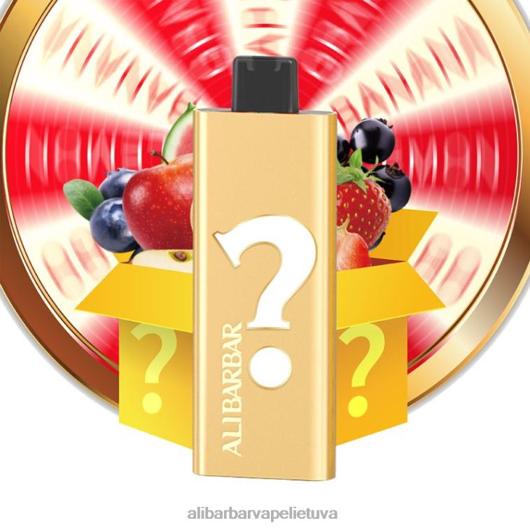Alibarbar Vape Flavours skonio ruletė - Alibarbar Pandora 7000 vienkartinių vape L62T255