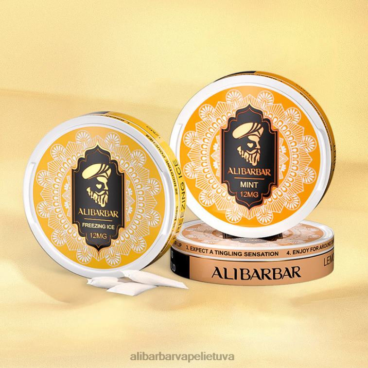 Alibarbar Vape Lietuva mėlynių rūgščių aviečių - Alibarbar nikotino maišeliai L62T280
